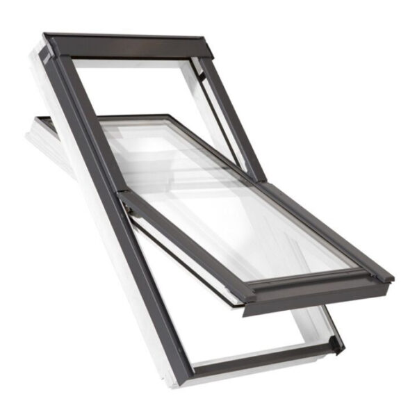 Liteleader Ecowhite+ Centre Pivot Roof Window White Painted Finish - Image 2