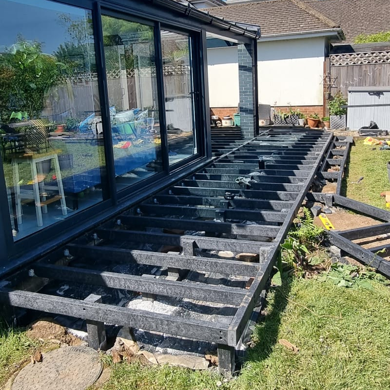 Decking Subframe Post (Black) - Image 11