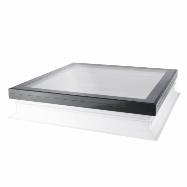 Coxdome Lumiglaze Fixed Flat Glass Roof Window Vertical 150mm Kerb