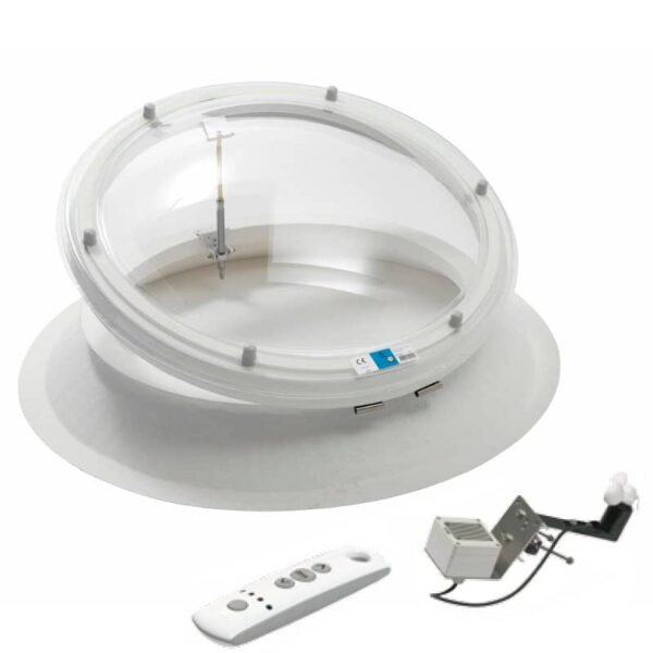 Coxdome Circular Electric Opening Roof Dome Splayed 150mm Kerb