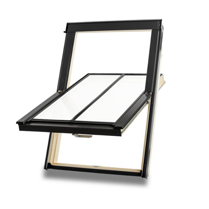 Dakea Conservation Centre Pivot Roof Window Pine Finish - Image 3