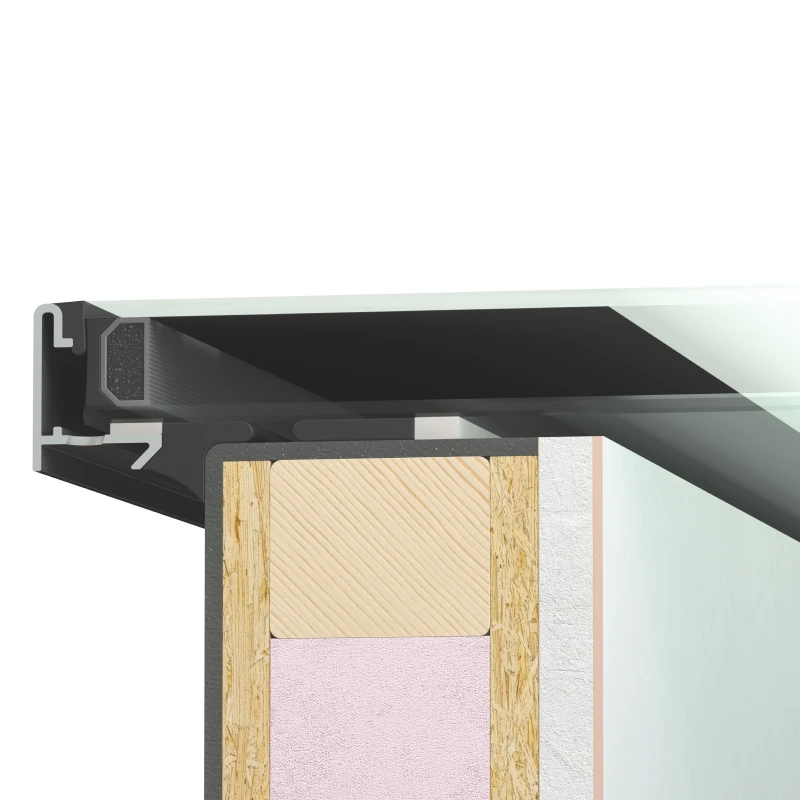 Korniche Flat Lite Frameless Flat Roof Window - Clear - Image 5