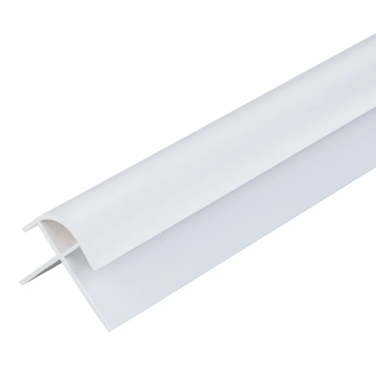 Zest Shower Panel Trim External Corner – White