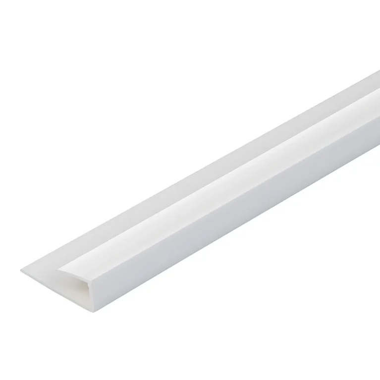 Zest Wall Panel Trim End Cap – White