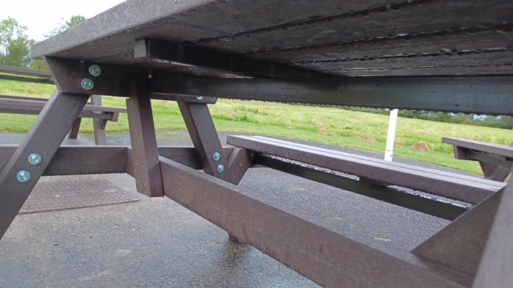 Composite Picnic Table (Laura) - 2000 x 1540 x 830 mm - Image 3
